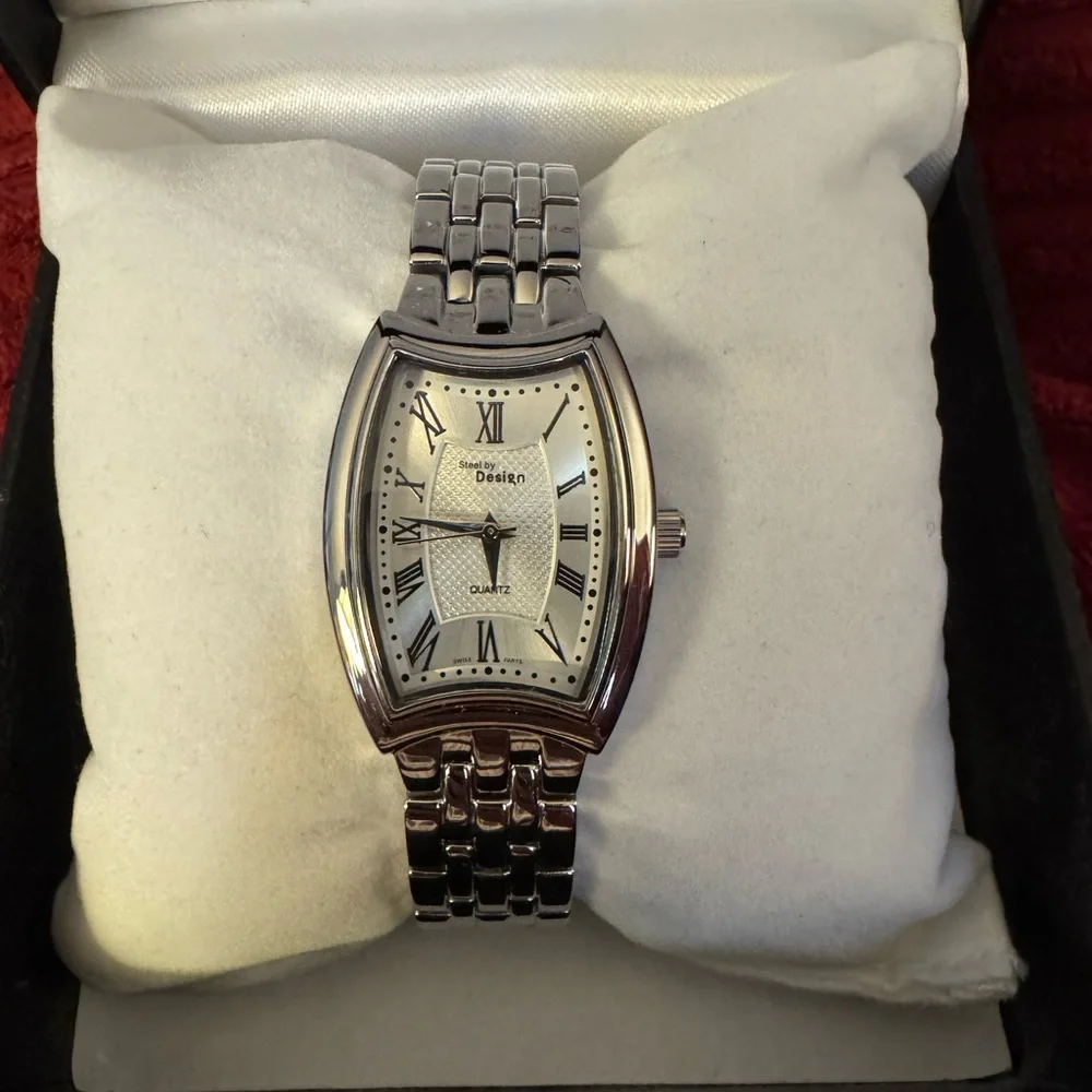 Women’s Steel by Design Watch Silver Tone - Picture 1 of 3